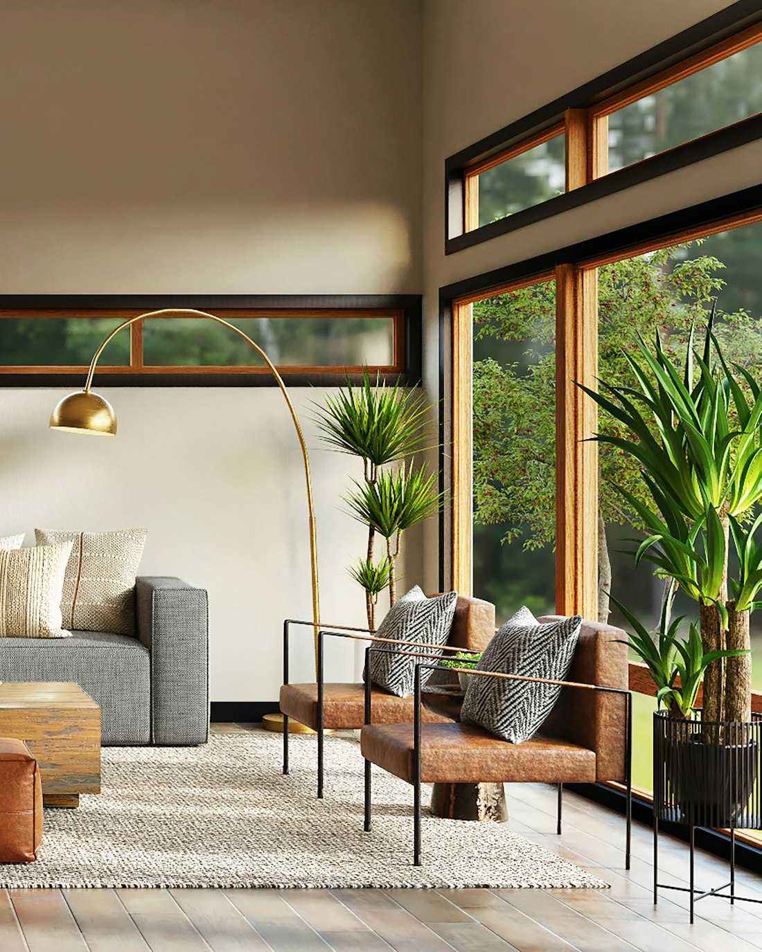 A bright, welcoming living room styled on a budget